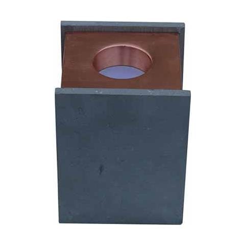 V-tac Vt-860 Portafaretto Soffitto Quadrato In Gesso Grigio Con Bordo Metallo Opaco Oro Rosa Per 1xgu10-gu5.3 - Sku 3141 - Foto 1
