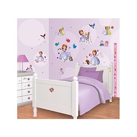 Kit Adesivi Murali Disney Sofia, Per La Stanza Dei Bambini, Multicolore - Foto 1