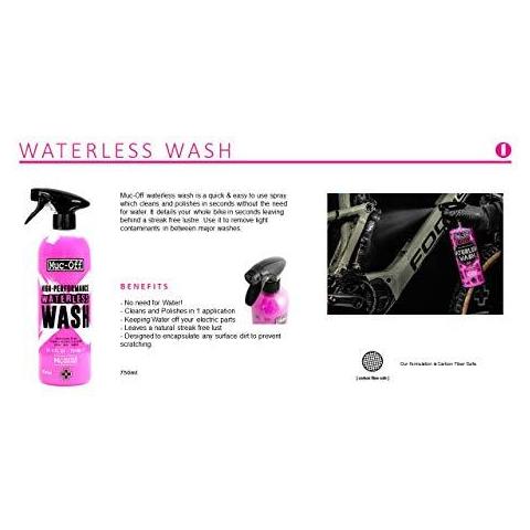 Muc-off Senzacqua Wash 750 Millilitri - Ad Alte Prestazioni Senza Risciacquo Bike Pulizia Spray Che Pulisce E Lucida - Adatto A Tutti I Tipi Di Biciclette - Foto 2