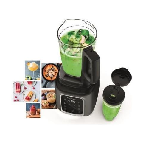 Moulinex Lm91hd10 Infinymix + Frullatore - 1600 W - Ciotola In Tritan Da 1,75 L - Frullati, Gelato, Zuppa, Pasta - Bottiglia 600 Ml - 5 Programmi - Foto 5