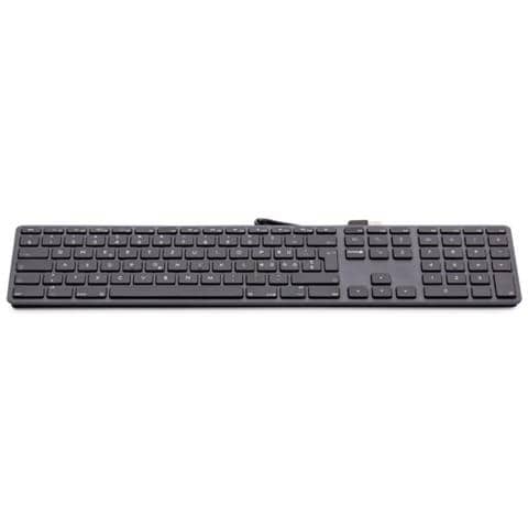 Tastiera Usb Layout Francese (azerty) Con Tastierino Numerico, 110 Tasti, 2 X Usb 2.0 - Alluminio - Foto 3