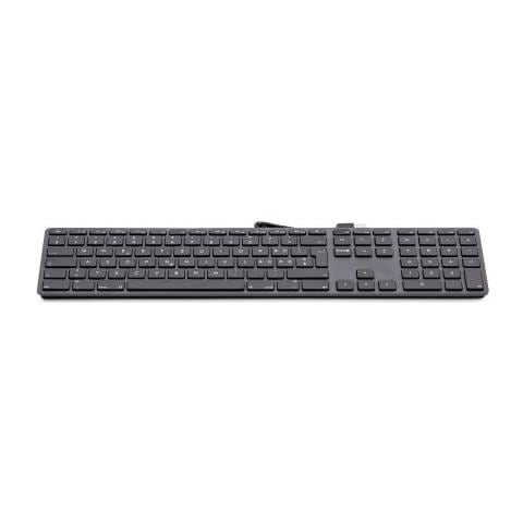 Tastiera Usb Layout Francese (azerty) Con Tastierino Numerico, 110 Tasti, 2 X Usb 2.0 - Alluminio - Foto 1