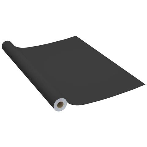 Pellicole Autoadesive per Mobili 2 pz Nere 500x90 cm in PVC - Foto 2