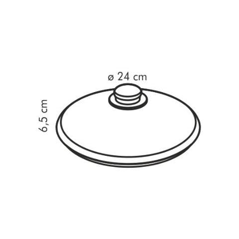 Coperchio tondo in vetro Ø 24 cm - Foto 2