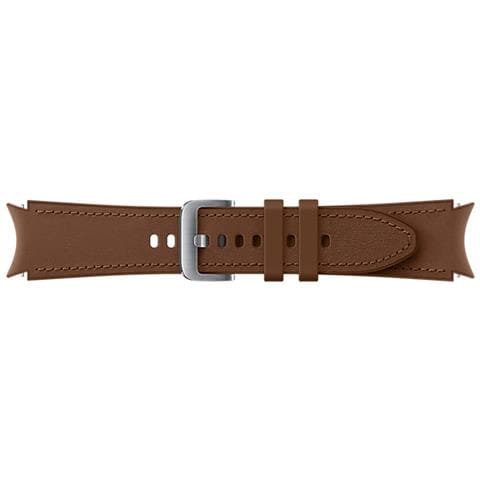 Bracciale Galaxy Watch 4 Classic Hybride 20mm 115mm S / M In Pelle Resistente, Marrone - Foto 2