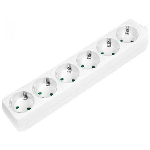 Lps238 Prolunghe E Multiple 1,5 M 6 Presa (e) Ac Interno Bianco - Foto 1