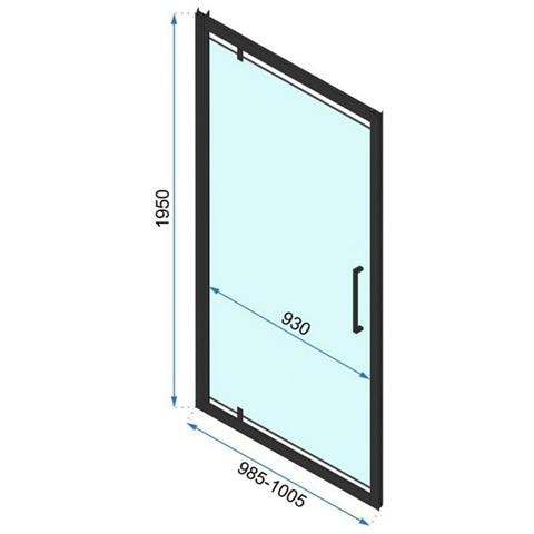 Porta Doccia Battente Rapid Swing 100 - Foto 3