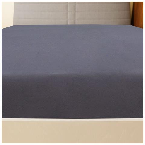 Lenzuolo Con Angoli Jersey Antracite 160x200 Cm Cotone - Foto 4