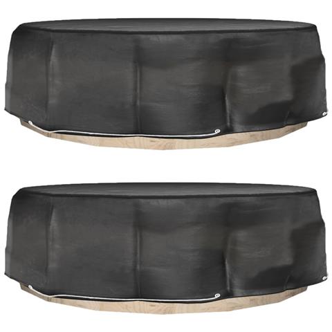 Coperture Divani Isola 2pz Con 8 Occhielli 188x50 Cm Rotonde - Foto 1