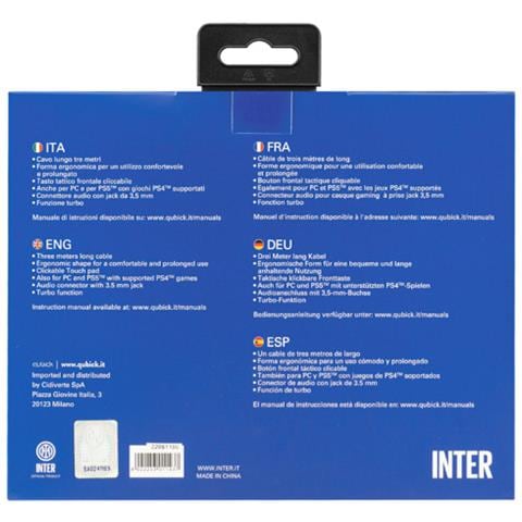 Controller Cablato ACP40165 per Play Station 4 Colore Nero/Blu - Foto 8