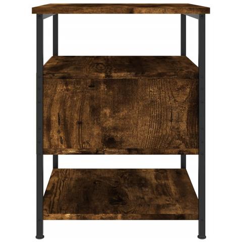 Comodino Rovere Fumo 40x42x56 Cm Legno Multistrato - Foto 9