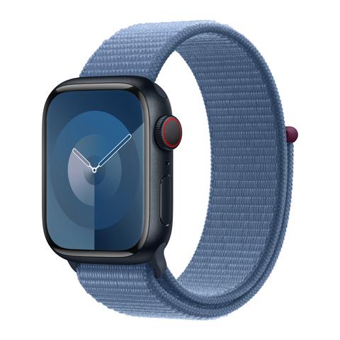 Sport Loop Blu Inverno (41 mm) - Compatibilità: Modelli di Watch 42 mm 44 mm 45 mm 49 mm Materiale: 100% di nylon riciclato, 100% di poliestere riciclato, 100% di elastan riciclato - Foto 2