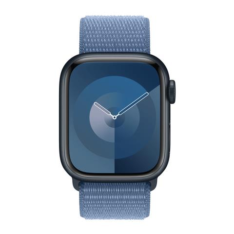 Sport Loop Blu Inverno (41 mm) - Compatibilità: Modelli di Watch 42 mm 44 mm 45 mm 49 mm Materiale: 100% di nylon riciclato, 100% di poliestere riciclato, 100% di elastan riciclato - Foto 3
