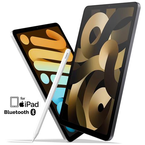 Pennino Bluetooth Per Ipad Fluido Carica Magnetica Autonomia 10 Ore, Bianco - Foto 2