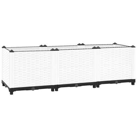 Fioriera Rialzata 120x40x38 Cm In Polipropilene - Foto 1