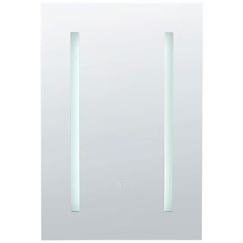 Armadio A Muro Per Specchio Da Bagno Led Cameron 40 Cm 60 Cm Nero - Foto 2