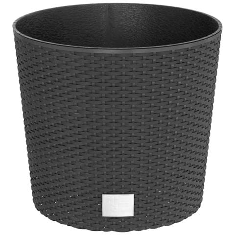 Fioriera Con Interno Rimovibile Antracite 15 / 15,3 L Pp Rattan - Foto 2