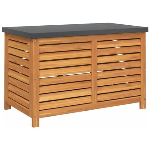 Contenitore Da Giardino 90x48x55 Cm In Legno Massello Di Acacia - Foto 2