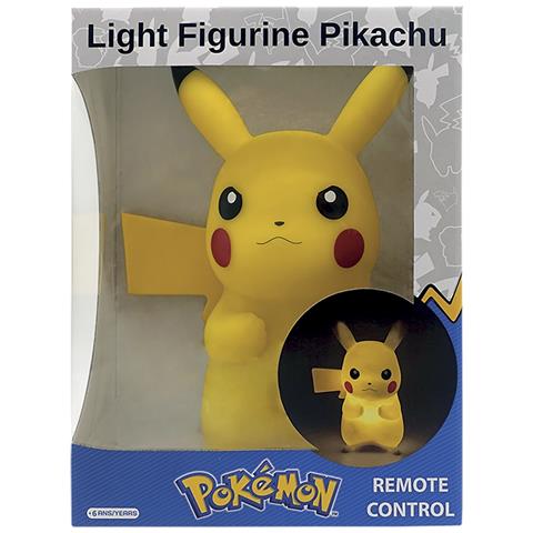 Luce Notturna Wireless Pikachu Arrabbiato 25 Cm Portatile, Giallo - Foto 4