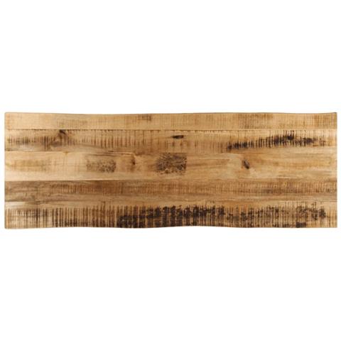 Piano Tavolo Bordi Vivi 120x40x3,8 Cm Legno Di Mango Grezzo - Foto 1