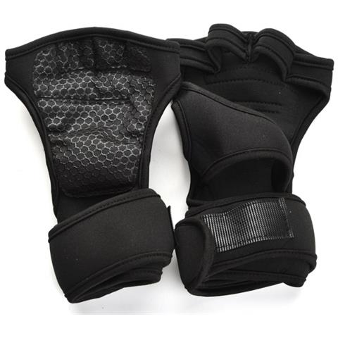 1 Paio Di Guanti Antiscivolo Resistenti All'usura Per Sollevamento Pesi Con Manubri L - Foto 1