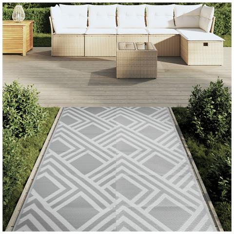 Tappeto Da Esterni Grigio 120x180 Cm In Pp - Foto 3