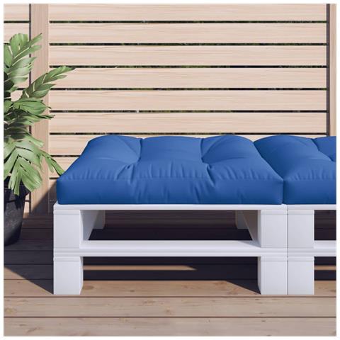 Cuscino Per Pallet Blu Reale 80x80x12 Cm In Tessuto - Foto 1