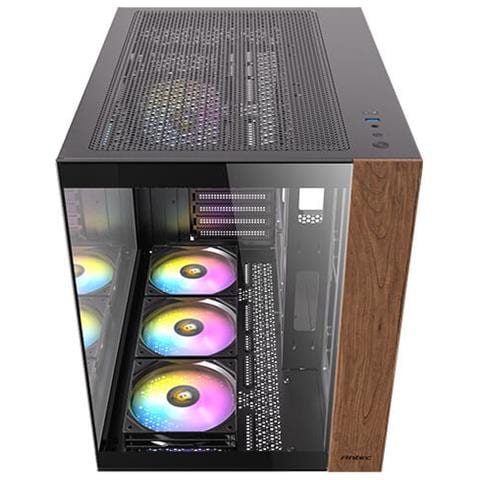 CX800 Midi Tower Nero, Legno - Foto 2