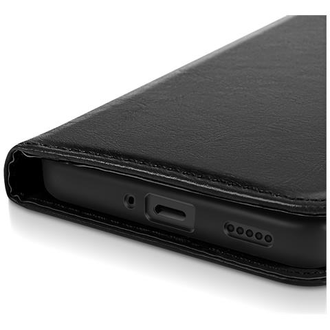 Custodia A Libro Per Xiaomi 14t Protezione Con Cinghia A Mano, Nero - Foto 5