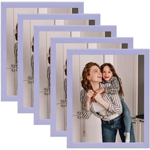 Set Di 5 Cornici Jasnofioletowe Per Foto 20x25 Cm - Stile Elegante E Moderno - Foto 1