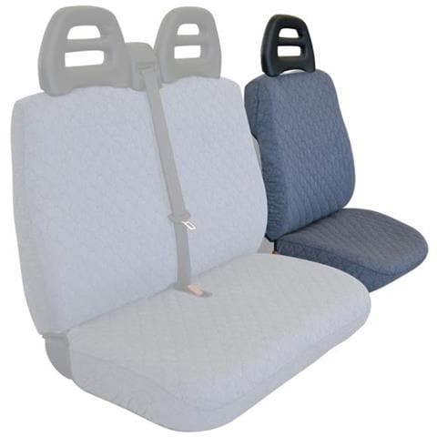 Coprisedile Lato Guida Per Furgoni Tg. Sp24/sp25 Tess. Cotone Trapuntato Avio - Foto 1