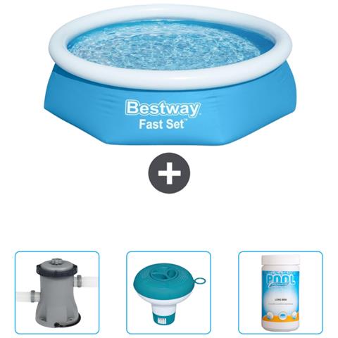 Piscina Fuori Terra - In Giro - 244x61 Cm - Blu - Include Accessori Coordinati Cb41 - Foto 1