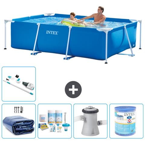 Piscina Fuori Terra - Rettangolo - 260x160x65 Cm - Blu - Include Accessori Coordinati A81 - Foto 1