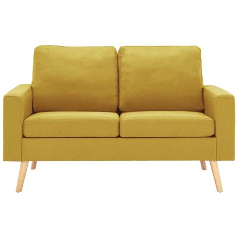Lusso Casadino -  Divano A 2 Posti Giallo In Tessuto - Foto 2