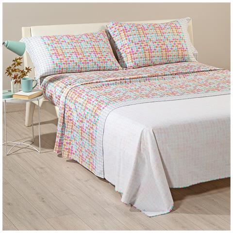 Completo Lenzuola Deva In Flanella Colore Viola Misura King - Foto 2