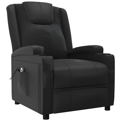 Lusso Casadino - Poltrona Alzapersona Nera In Similpelle - Foto 2