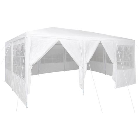 Tendone da festa con 10 pareti bianche 6x4 m PE - Foto 1