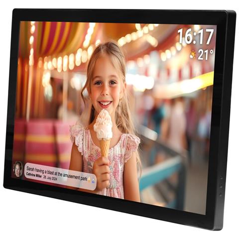 119101080020 cornice per foto digitali Nero 81,3 cm (32") Touch screen Wi-Fi - Foto 7