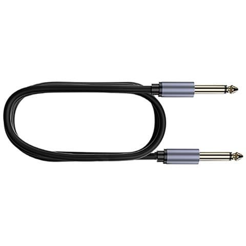 Cavo Audio Schermato Da 6,5 Mm A 6,5 Mm Per Mixer, Chitarra, Tastiera, Altoparlante  2 Metri - Foto 2