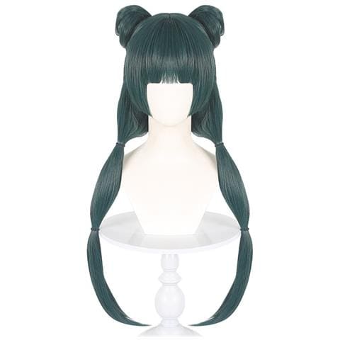 Parrucca Cosplay Anime - Capelli Sintetici Termoresistenti Verde/verdeacqua Per Feste Ed Eventi - Foto 1