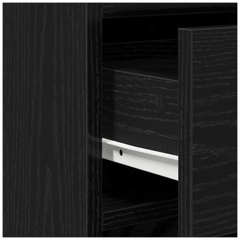 Tavolo da Trucco 2 pcs Nero 50 x 41 x 135 cm Legno multistrato - Foto 9