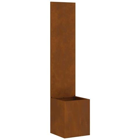 Vaso da Giardino con Pannello Decorativo Ruggine 32 x 140 cm - Foto 1