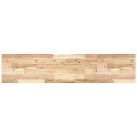Piano per Tavolo 140x30x2cm Rettangolare Legno Massello Acacia - Foto 1