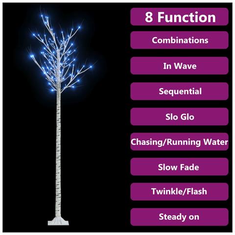 Lusso Casadino - Albero Natale 200 Led 2,2 M Salice Blu Interno Esterno - Foto 2
