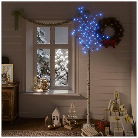 Lusso Casadino - Albero Natale 200 Led 2,2 M Salice Blu Interno Esterno - Foto 8