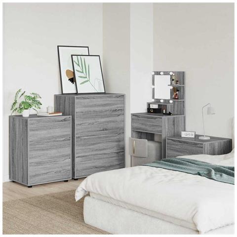 Armadio Grigio Sonoma 60 x 48 x 81 cm Legno multistrato - Foto 2