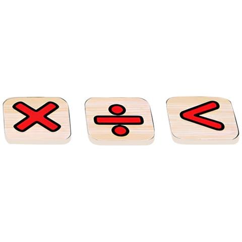 Puzzle Educativo In Legno Con Equazioni Per Bambini 30×22 Cm, Multicolore - Foto 5