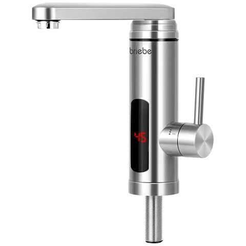 Ih1204 Rubinetto Elettrico Con Scaldabagno Istantaneo, Acqua Calda Subito Display, Inox 3600w Acciaio Inossidabile - Foto 1