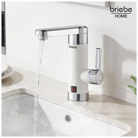 Ih1204 Rubinetto Elettrico Con Scaldabagno Istantaneo, Acqua Calda Subito Display, Inox 3600w Acciaio Inossidabile - Foto 2