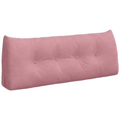 Cuscino per Schiena Rosa 120 x 24 x 50 cm Velluto - Foto 1